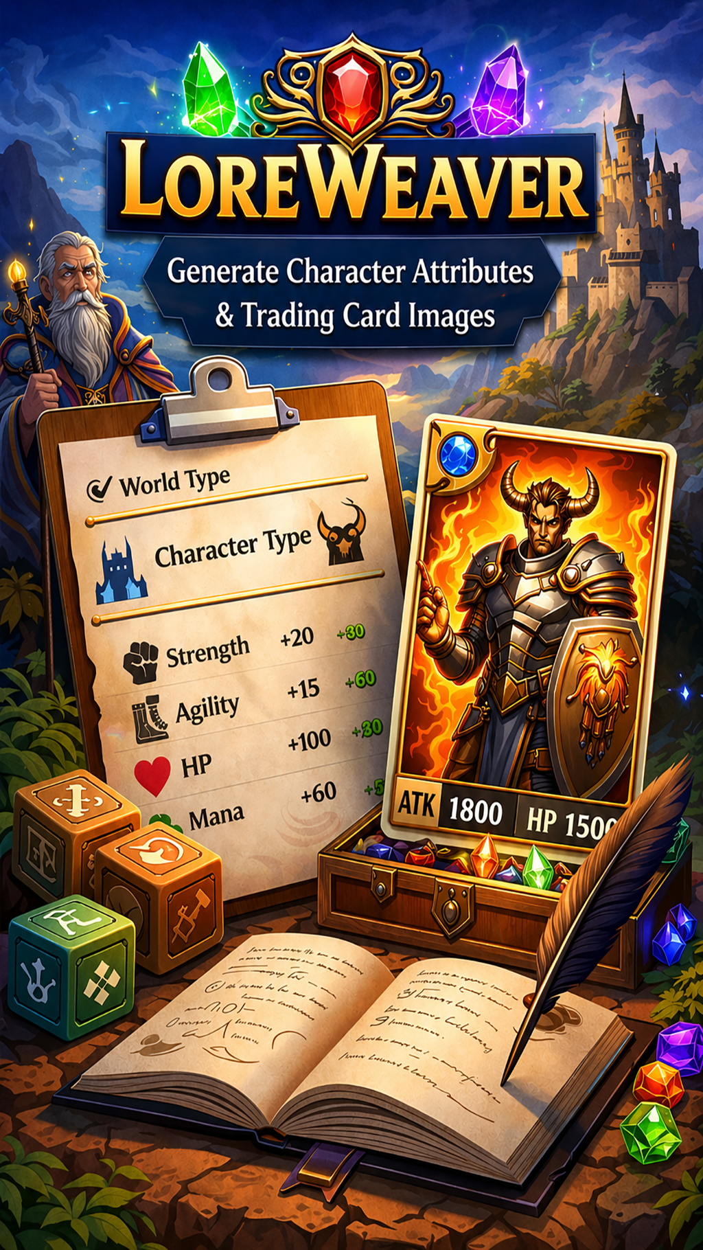 Character generator screen