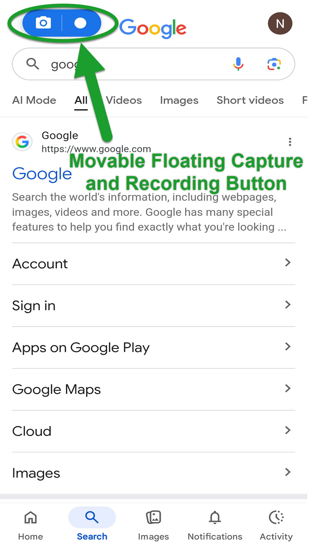 Floating Button